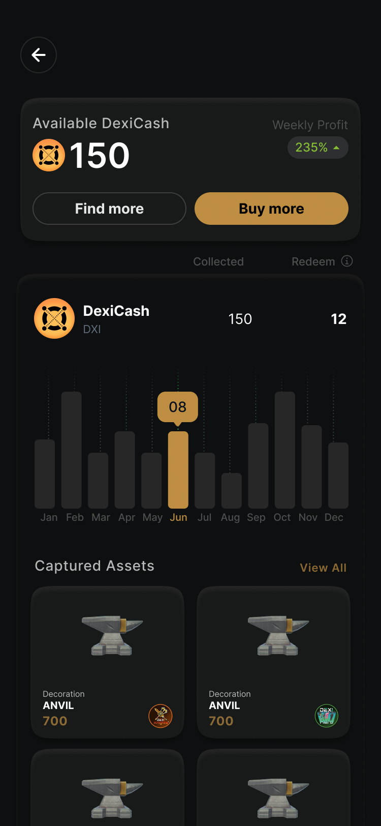 DexiCash Detail Page